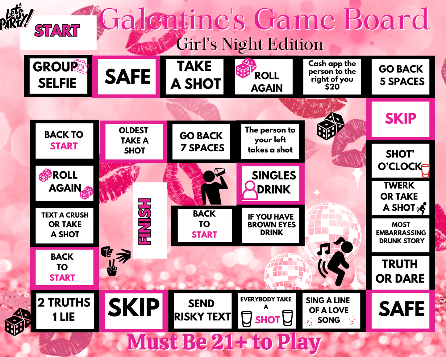 Valentine’s Day Game Board Bundle – Editable Templates