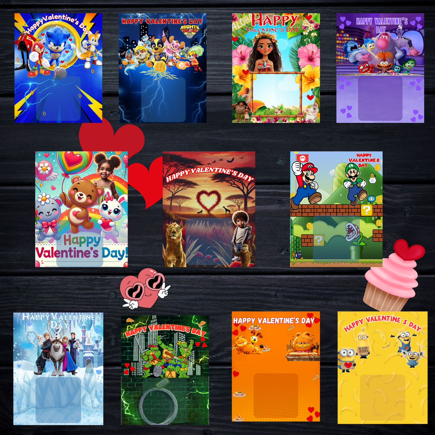 JUMBO VALENTINE DAY CARD BUNDLE 1