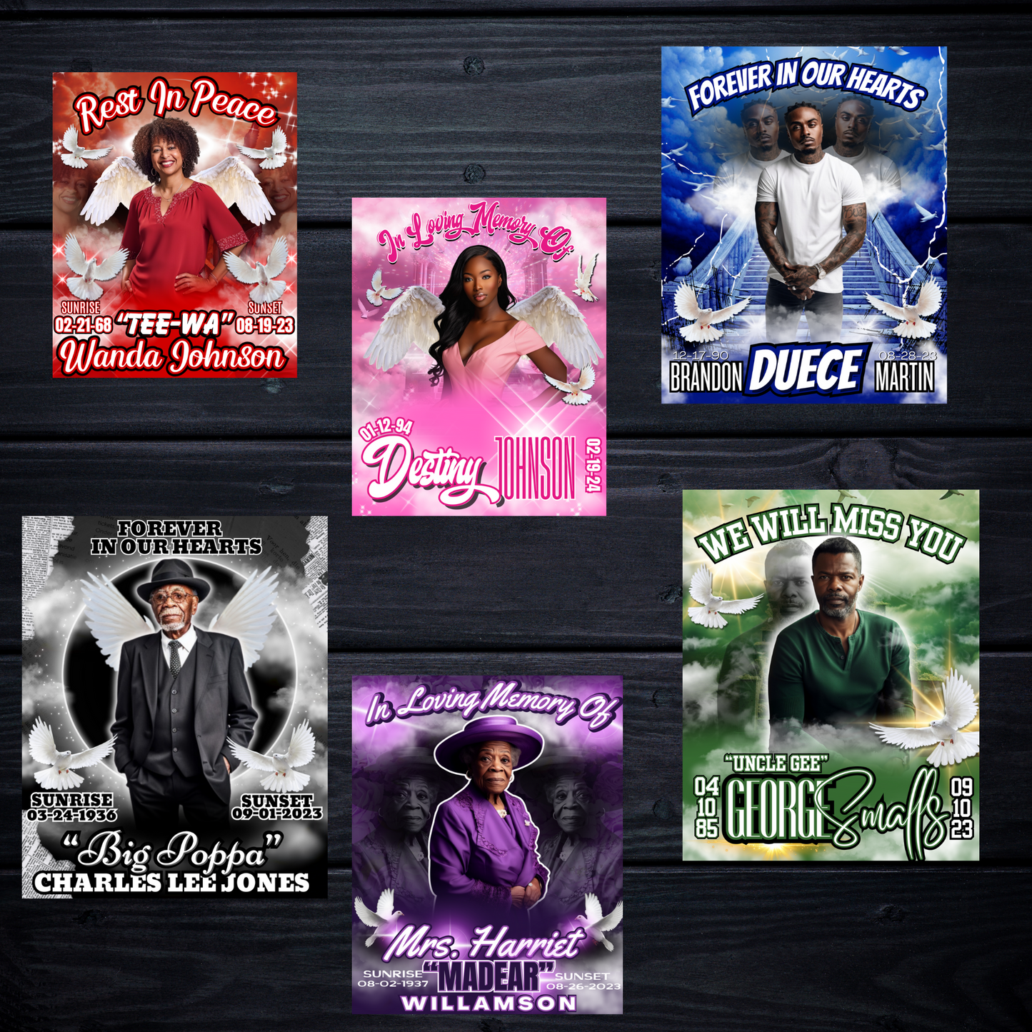 MEMORIAL EDITABLE DESIGNS