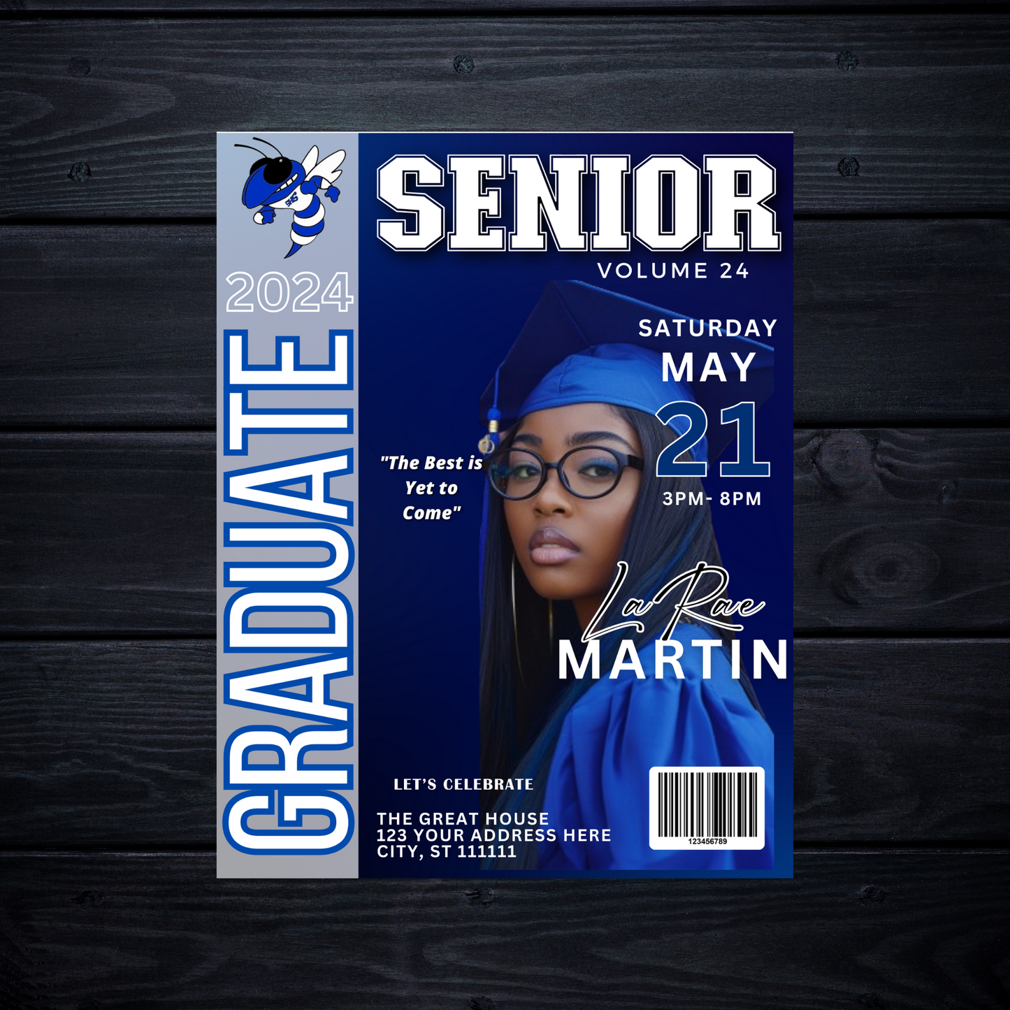 GRAD MAGAZINE COVER TEMPLATE