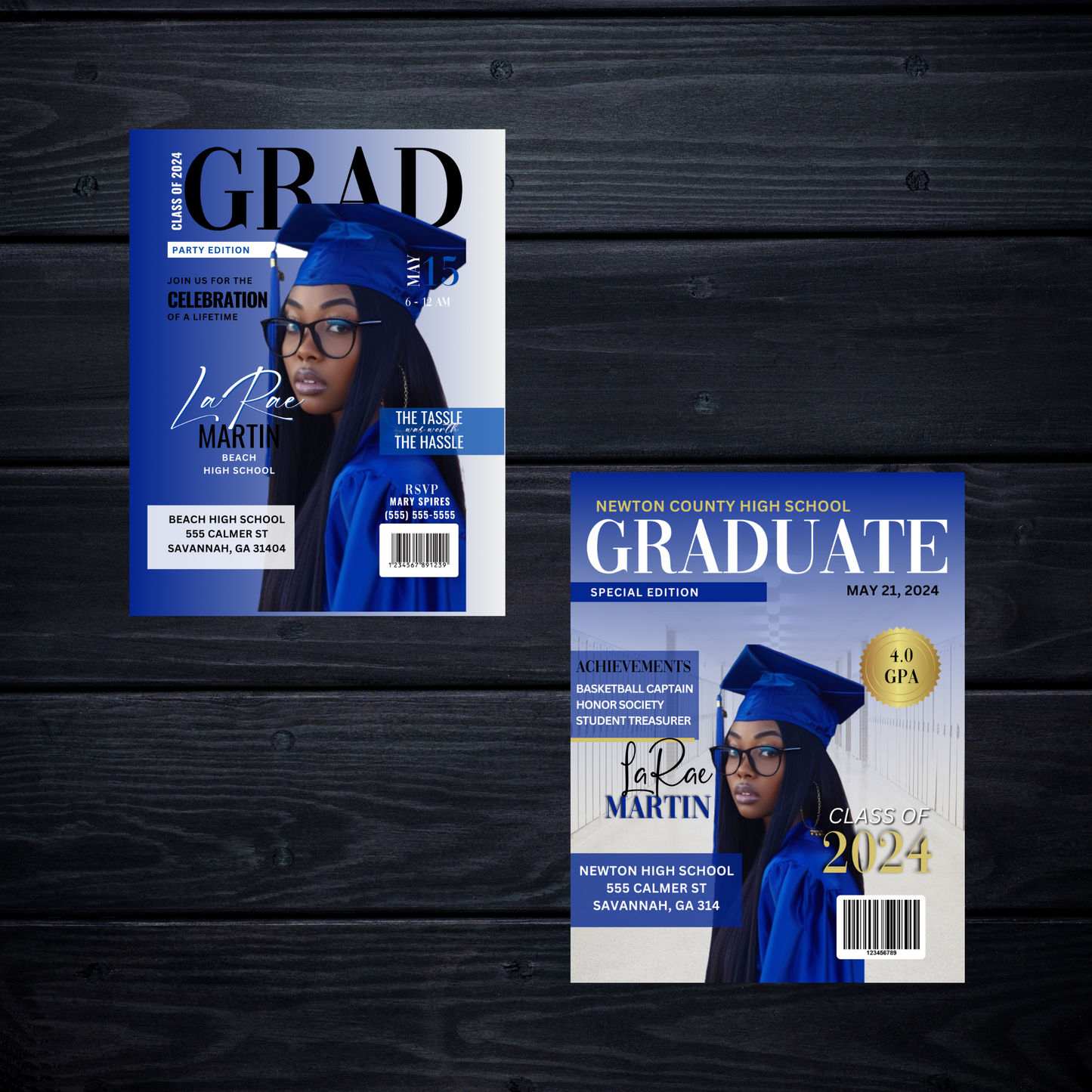 GRAD MAGAZINE COVER TEMPLATES