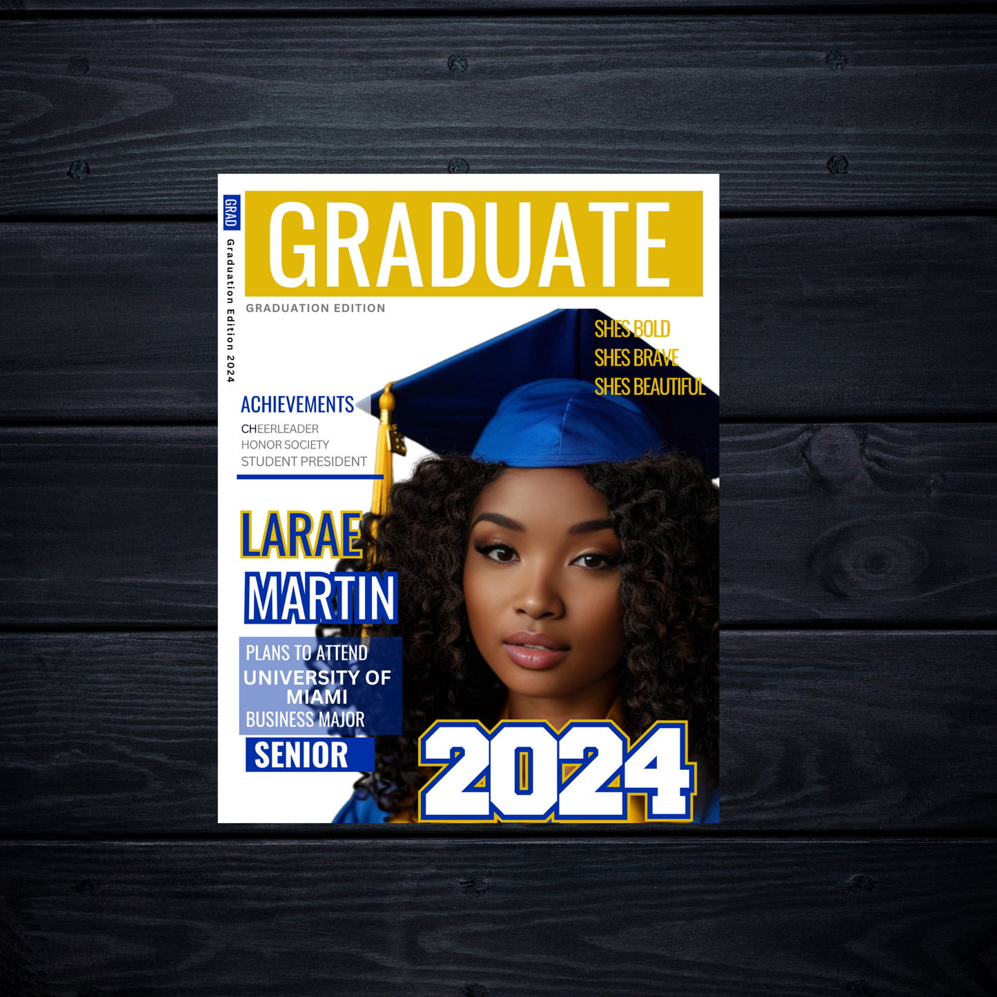 GRAD MAGAZINE COVER TEMPLATE