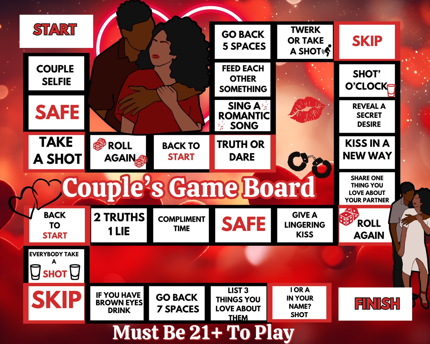 Valentine’s Day Game Board Bundle – Editable Templates