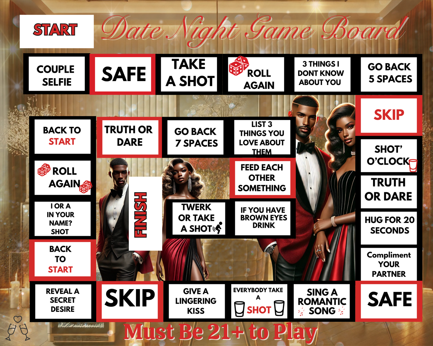 Valentine’s Day Game Board Bundle – Editable Templates