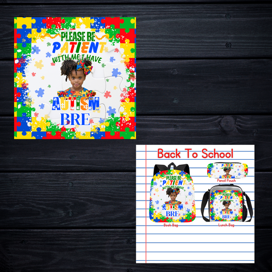 BACK TO SCHOOL AUTISM EDITABLE DESIGN WITH MOCK UP