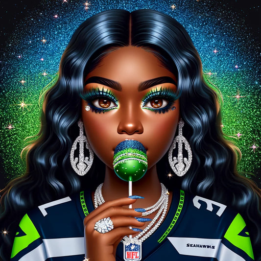 SEATTLE SEAHAWKS SUCKER DESIGN