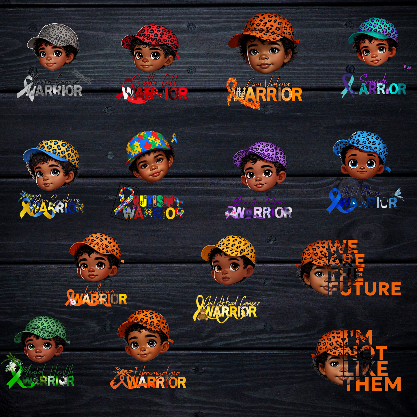 14 BOY CHILD AWARENESS DESIGNS