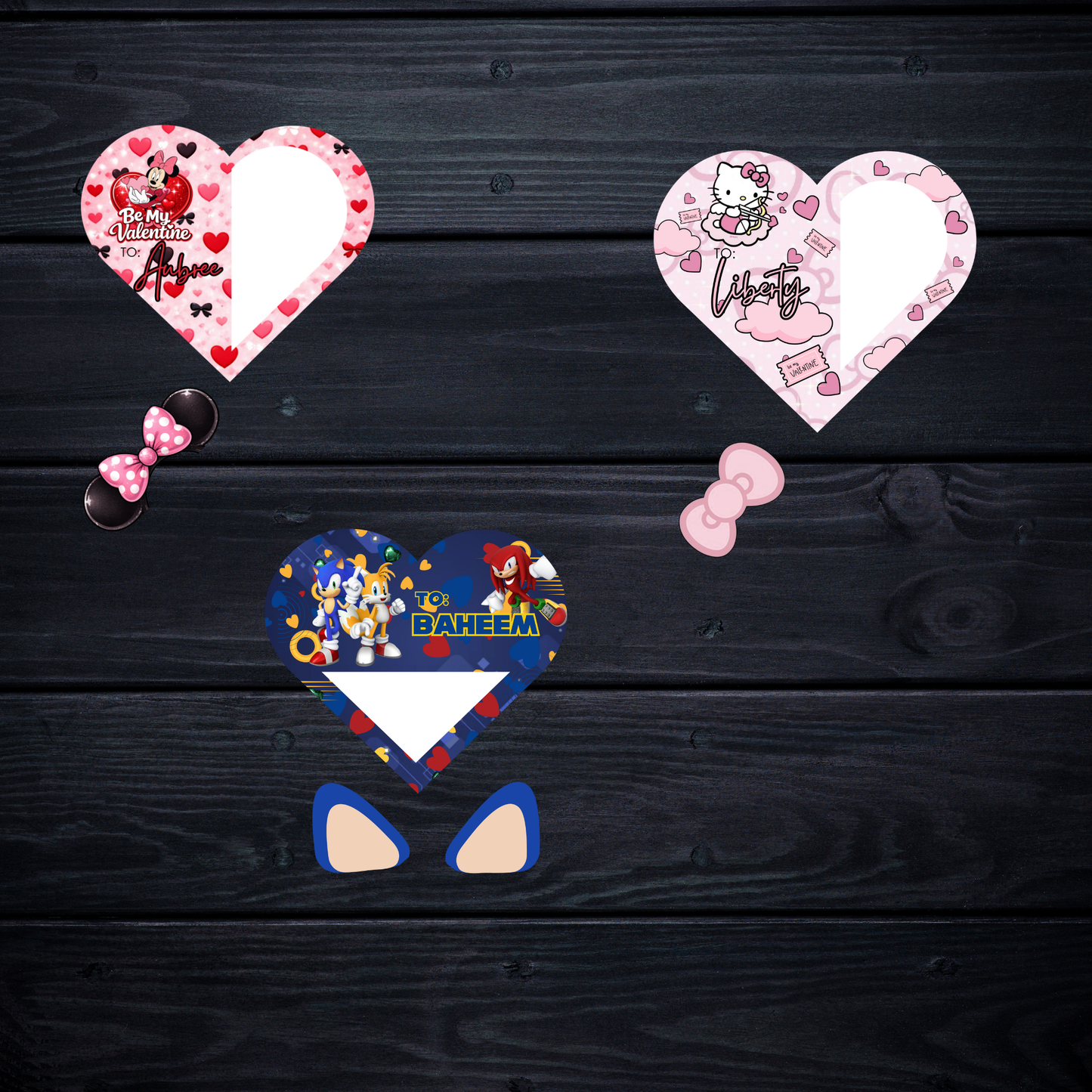 Editable Heart Valentine Box Template Bundle 6 Designs