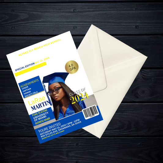 GRADUATION INVITATION TEMPLATE